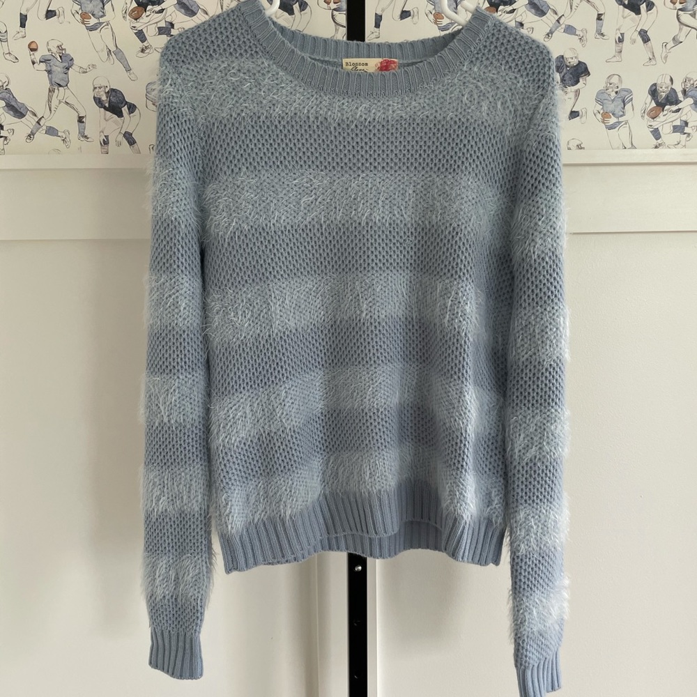 Blue Mohair Sweater